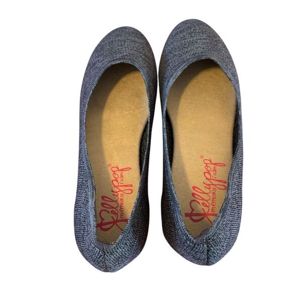 Women's Memory Foam Charcoal Gray Flats in Size 10M - Picture 3 of 7